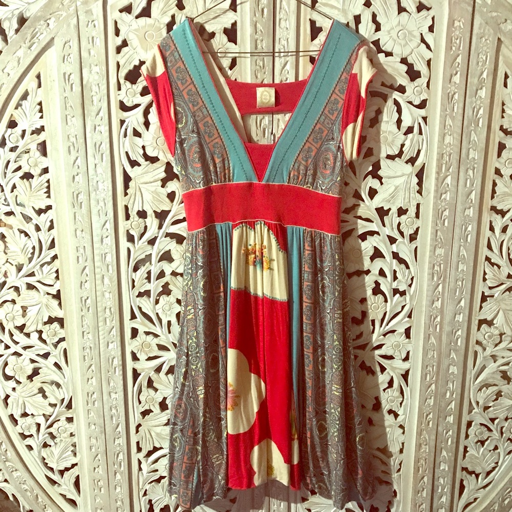 Anthro Ric Rac Secret Joy Stretch Knit Dress
